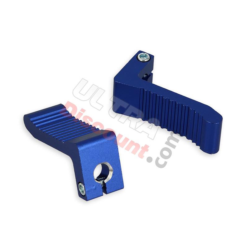 Aluminum Foot Pegs - Blue, Pocket Bike Spare Parts