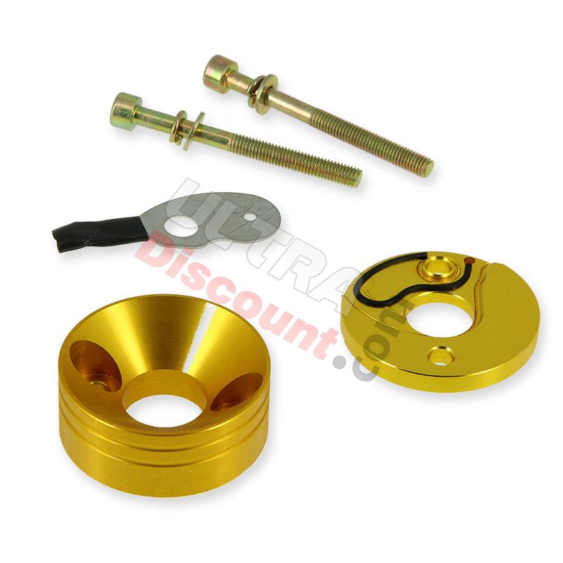 Adapter for 30mm Air Filter + Integrated Choke (Gold), Dirt Nitro Parts