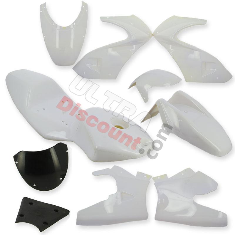 Fairing for Pocket Bike 47cc - 49cc - White, Pocket Bike Spare Parts