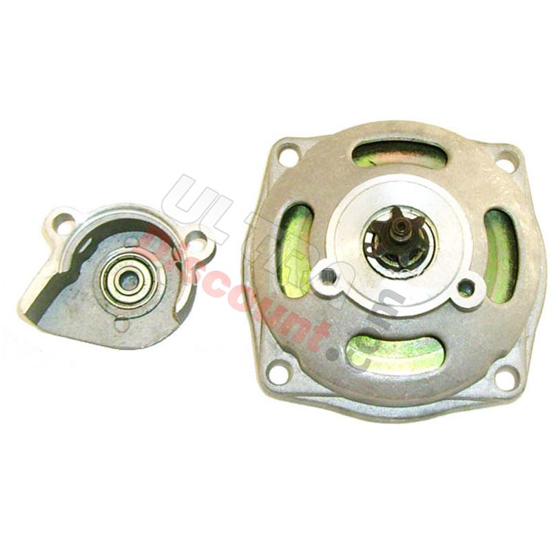 Clutch Bell + Housing + 7 Tooth Sprocket TF8 (large pitch), Pocket Bike Spare Parts
