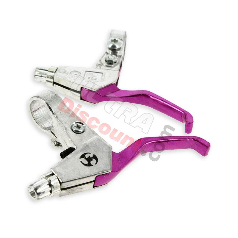 Aluminum Brake Lever - Purple, Pocket Bike Spare Parts