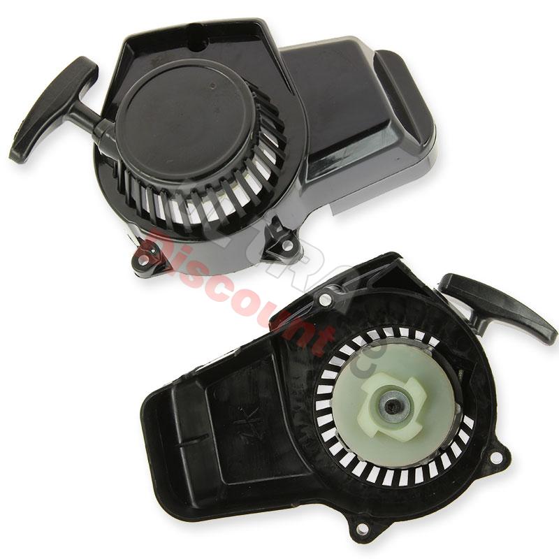 Quick Start Recoil Starter black plastic for Pocket Bike Nitro (type 2), Pocket Bike Nitro Parts