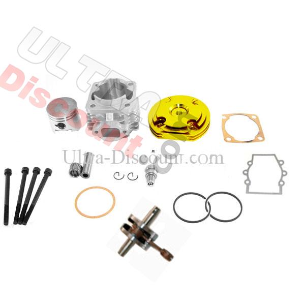 Head Kit 53cc - 4 transfer ports - Racing Crankshaft - 10mm axle (type B) - Gold, Pocket Bike Spare Parts Head Kit 53cc - 4 transfer ports - Racing Crankshaft - 10mm axle (type B) - Gold, Pocket Bike Spare Parts