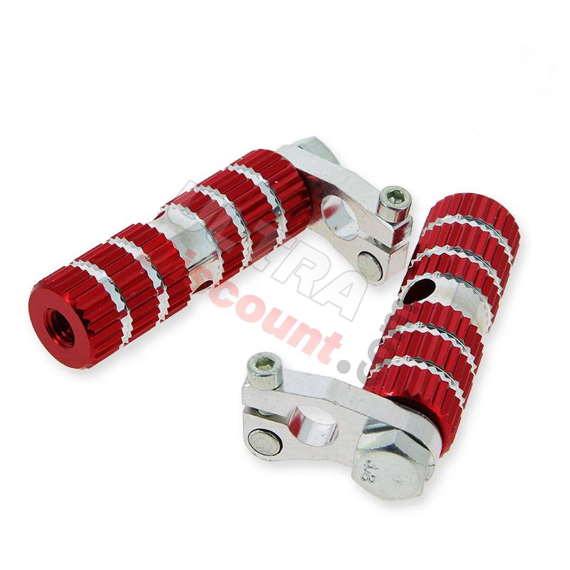Aluminum Foot Pegs - TAF02 - Red, Parts Pocket Blata MT4 Aluminum Foot Pegs - TAF02 - Red, Parts Pocket Blata MT4