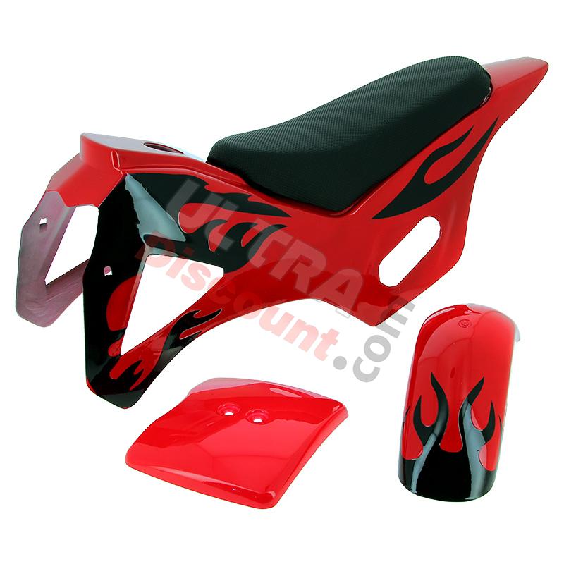 Fairing for Cross Pocket Bike (type 1) - Red, Cross Pocket Bike Parts