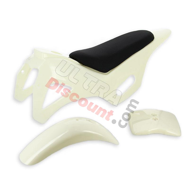 White fairing ready to paint for Cross Pocket Bike (type 1), Cross Pocket Bike Parts
