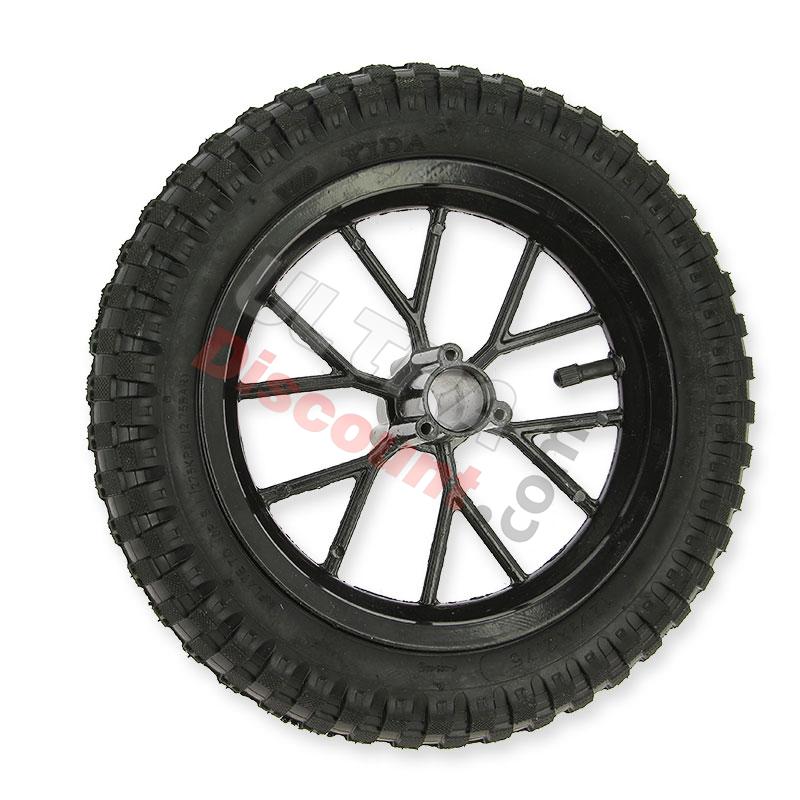 Complete front wheel for Cross Pocket Bike (8'' black), Cross Pocket Bike Parts Complete front wheel for Cross Pocket Bike (8'' black), Cross Pocket Bike Parts