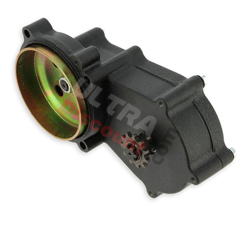Dual Chain Gearbox for Cross Pocket Bike - 6.5mm - Black, Cross Pocket Bike Parts