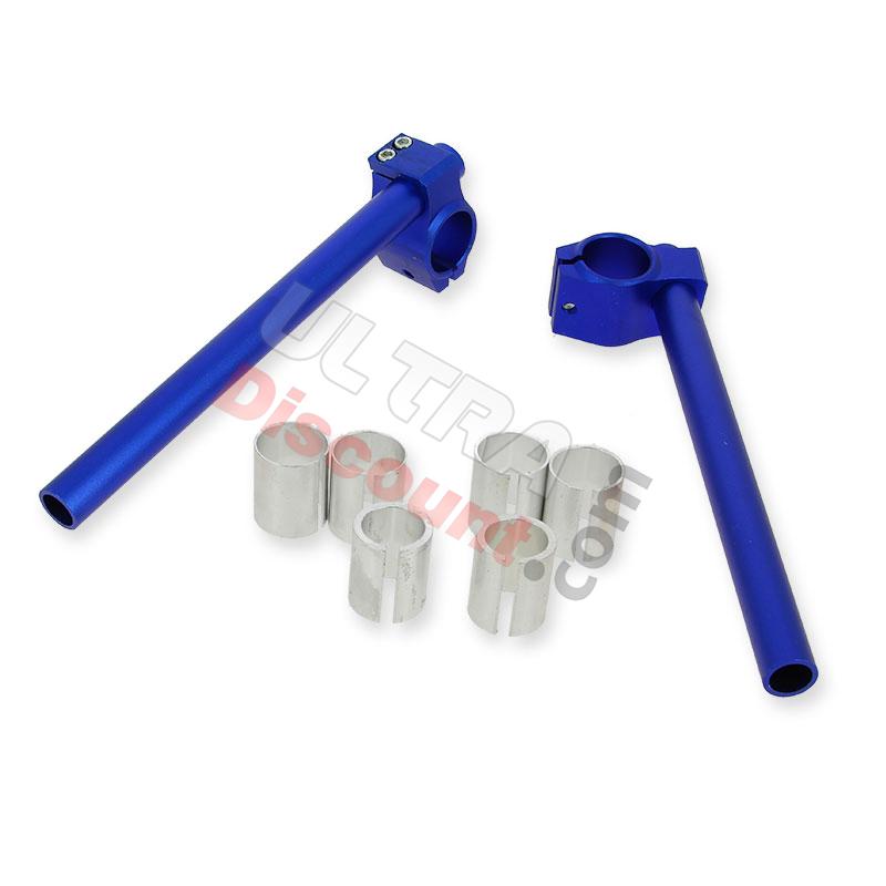 Custom Handle Bars for Pocket Bike (type 3) - Blue, Polini 911 GP3 Spare Parts