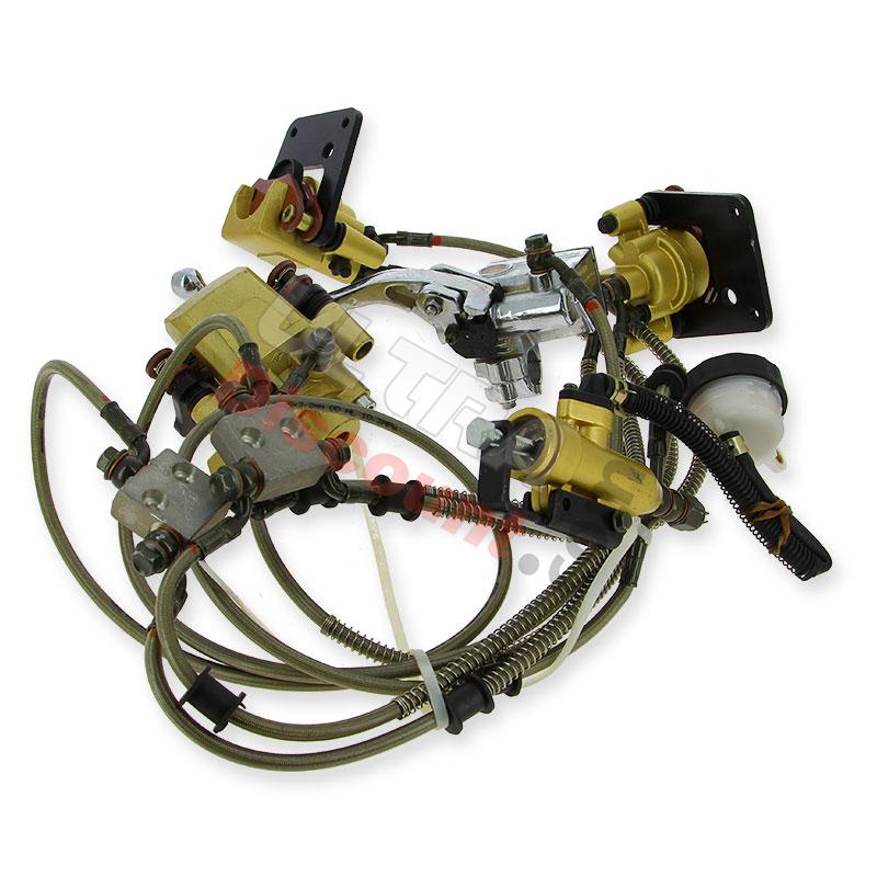 Complete Brake System for ATV Spy Racing 250 F1, ATV Spare Parts SPY250F1 Complete Brake System for ATV Spy Racing 250 F1, ATV Spare Parts SPY250F1