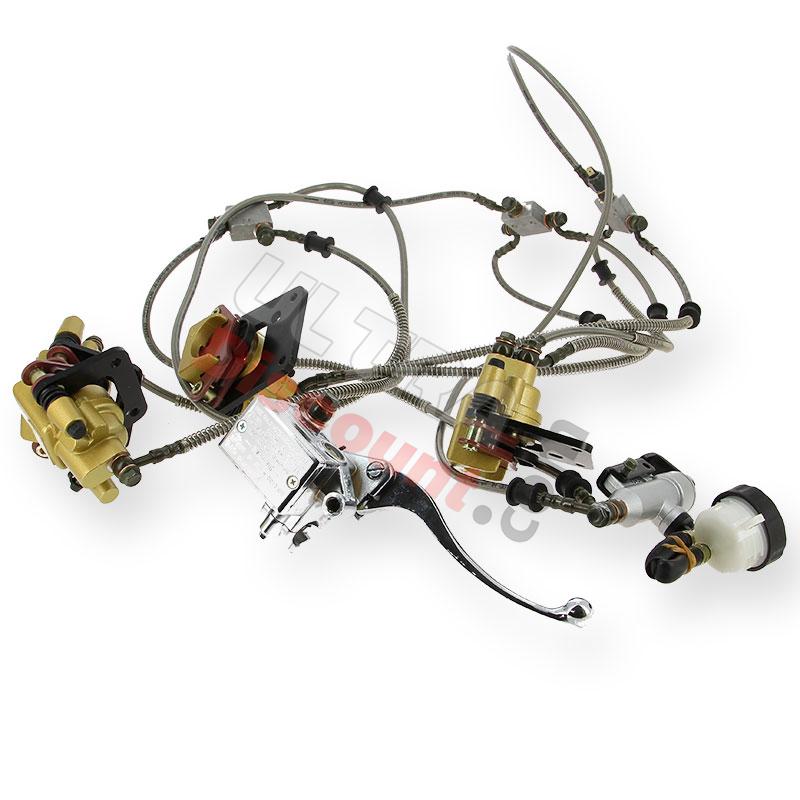 Complete Hydraulic Brake System for ATV Spy Racing 350cc F3, Spy Racing ATV SPY350F3 Complete Hydraulic Brake System for ATV Spy Racing 350cc F3, Spy Racing ATV SPY350F3
