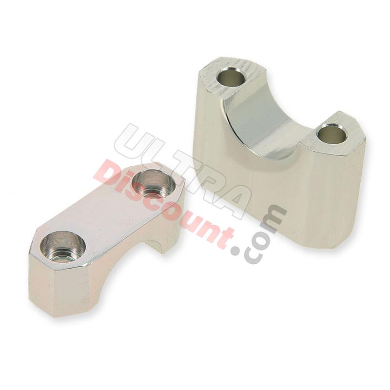 Handlebar Clamp for Spy Racing 350F1 (Silver), ATV Spare Parts SPY350F1