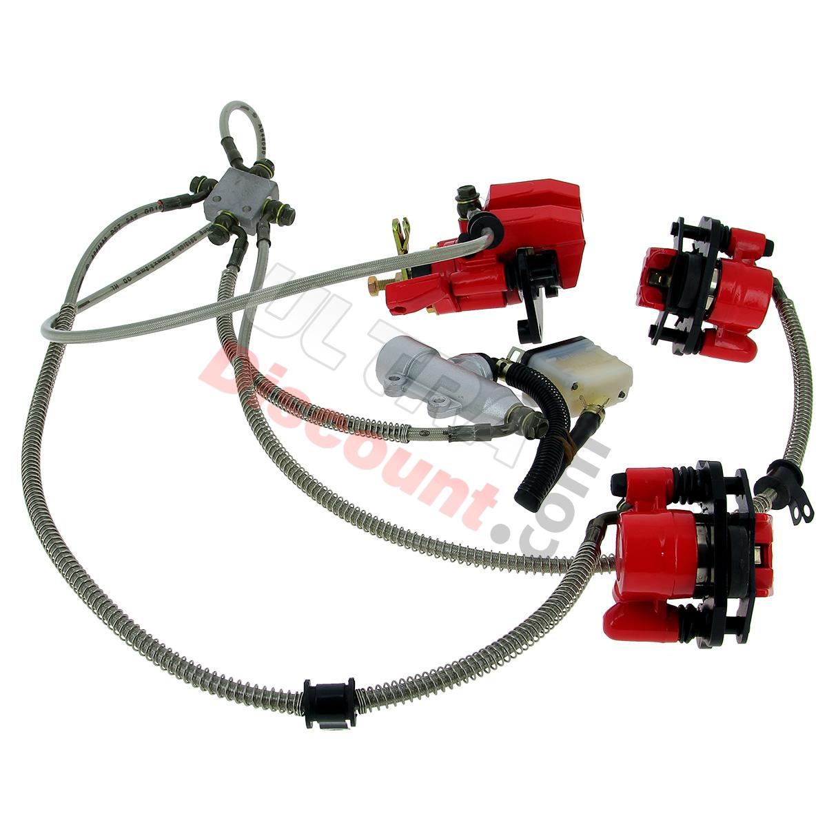 Complete Brake System for ATV Shineray Quad 200ST-9, Spare parts Shineray 200 ST9 Complete Brake System for ATV Shineray Quad 200ST-9, Spare parts Shineray 200 ST9