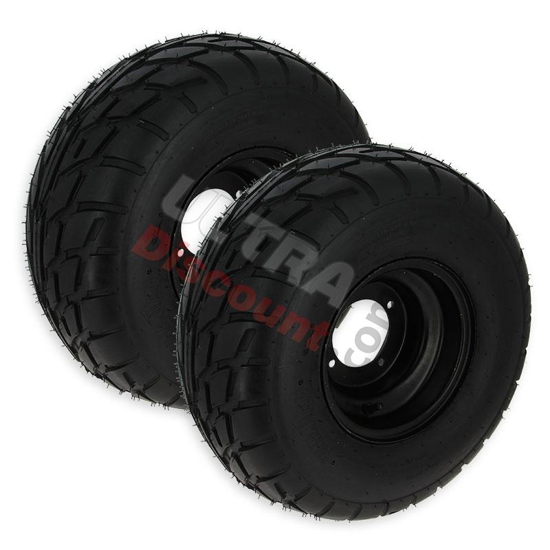 Pair of Rear Wheels with Road Tires for ATV JYG Quad 200cc, 200cc Chinese ATV Parts Pair of Rear Wheels with Road Tires for ATV JYG Quad 200cc, 200cc Chinese ATV Parts