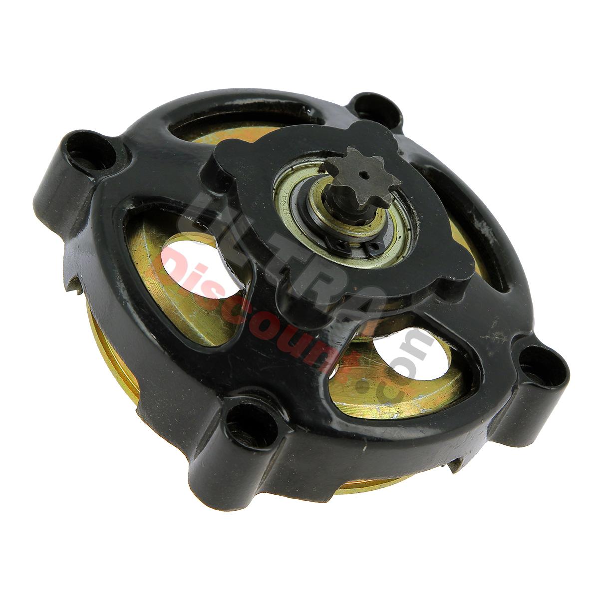 Clutch Bell + 7 Tooth Sprocket for Pocket Bike ZPF, ZPF Pocket Bike Racing Parts