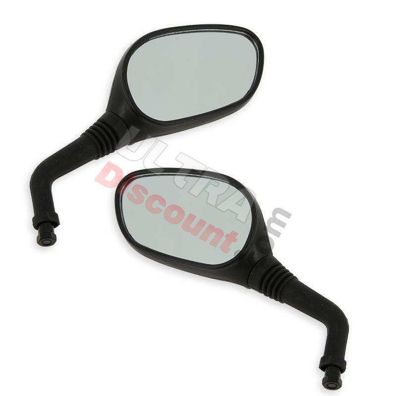 Pair of mirrors for Jonway Scooter YY50QT-28 - Black, Jonway Scooter Parts