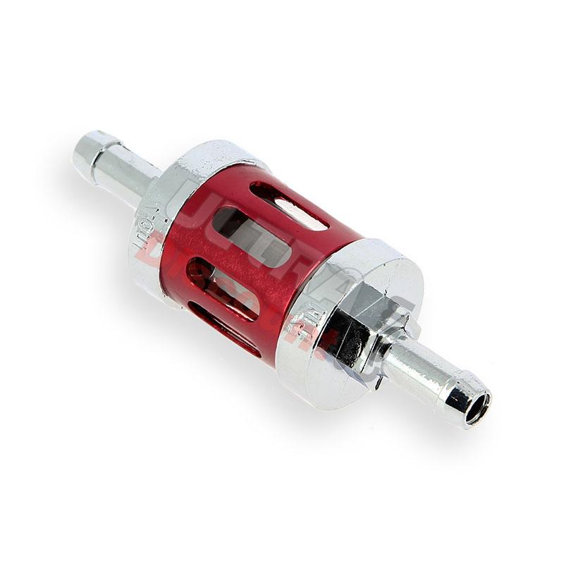 Custom Fuel Filter (type 3) - Red, Shineray Parts ATV 200STIIE and STIIEB