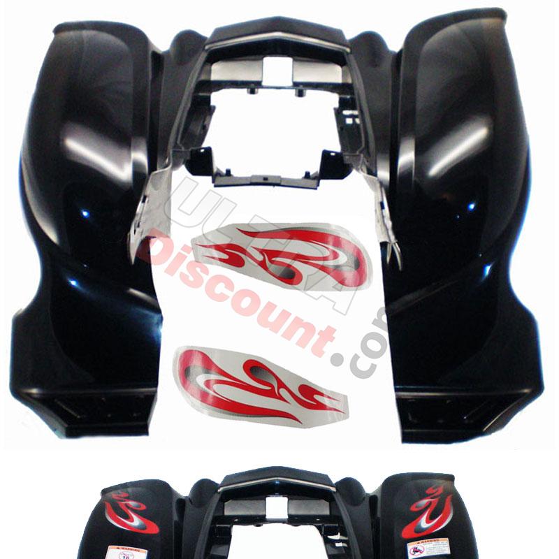 Rear Fairing + Stickers for ATV Shineray Quad 200cc, Shineray Parts ATV 200STIIE and STIIEB