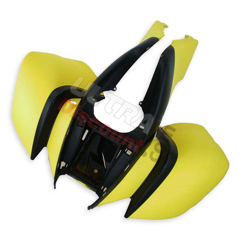 Front Fairing for ATV Shineray Quad 200cc STIIE - Black-Yellow, Shineray Parts ATV 200STIIE and STIIEB