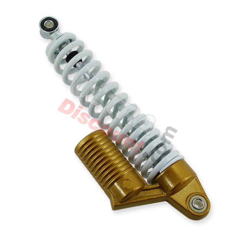 Front Gas Shock Absorber for ATV Shineray 200cc STIIE-B 320mm white and gold, Shineray Parts ATV 200STIIE and STIIEB