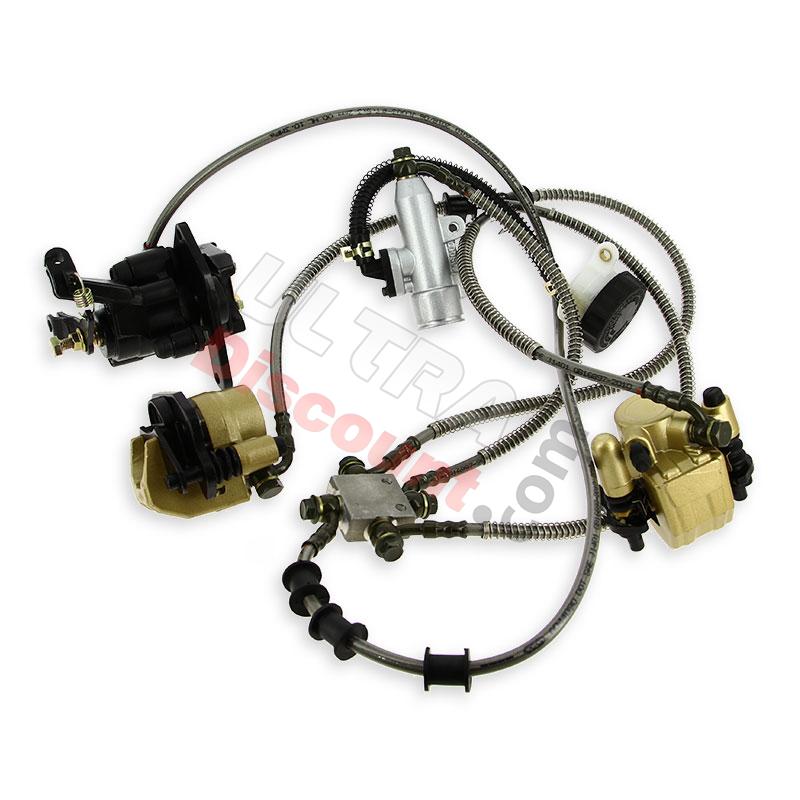 Complete Brake System for ATV Shineray Quad 200cc STIIE - STIIE-B, Shineray Parts ATV 200STIIE and STIIEB