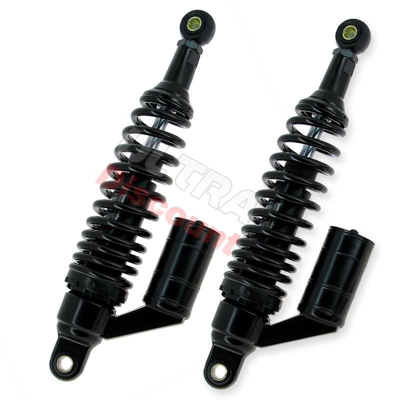 Pair of Front Gas Shock Absorbers for ATV Shineray Quad 200cc STIIE - Black, Shineray Parts ATV 200STIIE and STIIEB