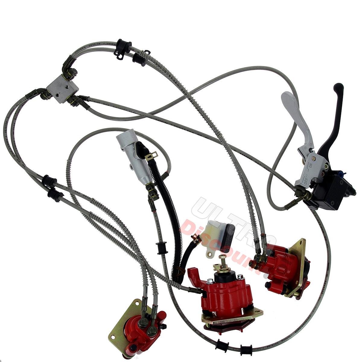 Complete Brake System for ATV Shineray Quad 250cc ST-9C, Shineray Quad Parts 250 ST9C