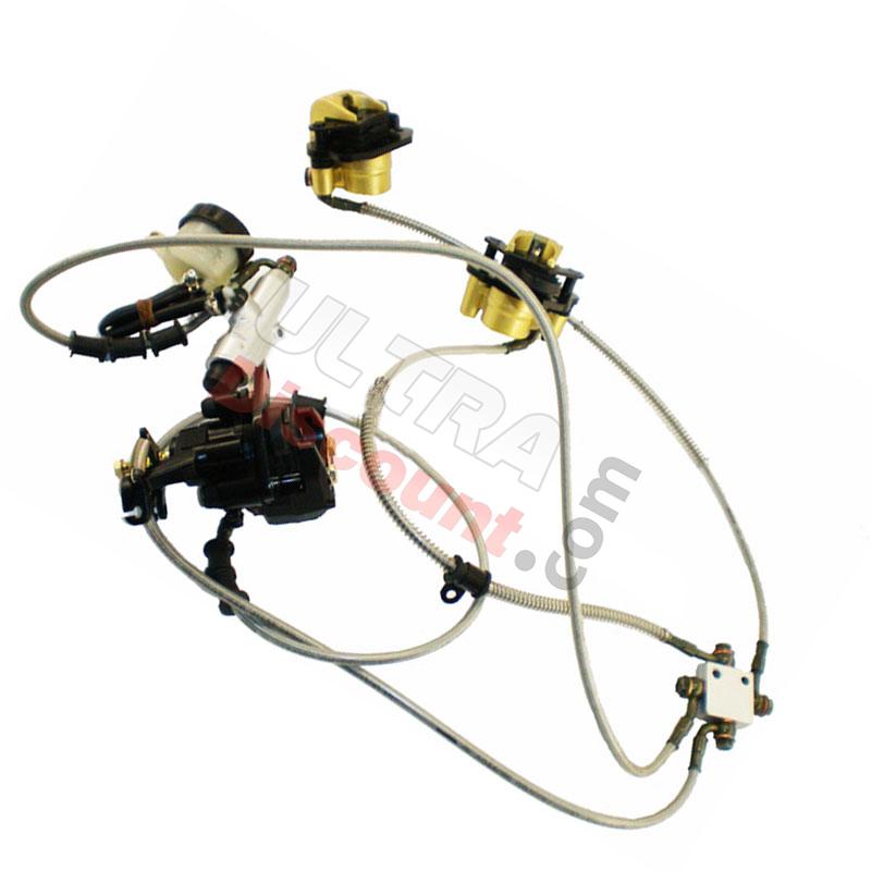 Complete Brake System for ATV Shineray Quad 250cc STXE, Shineray Parts ATV 250 STXE Complete Brake System for ATV Shineray Quad 250cc STXE, Shineray Parts ATV 250 STXE