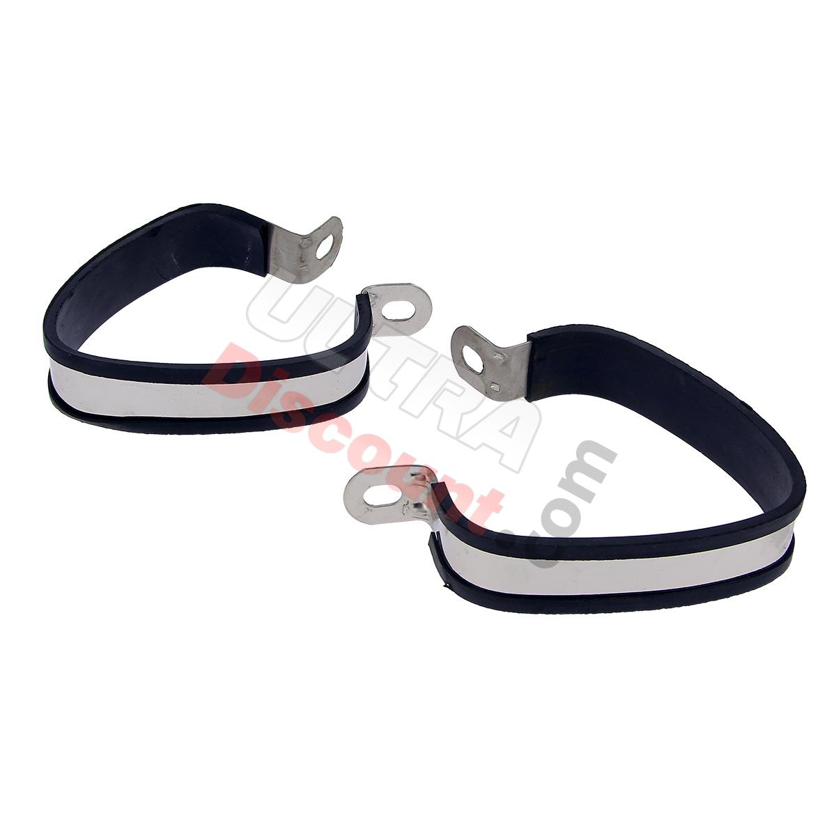 Pair of Muffler Clamp for ATV Shineray Racing Quad 250ST-5, Shineray Parts ATV 250 ST5