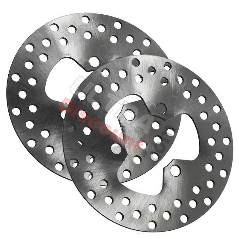 Pair of front brake discs for ATV Shineray Quad 300cc STE, Shineray Spare Parts ATV 300cc