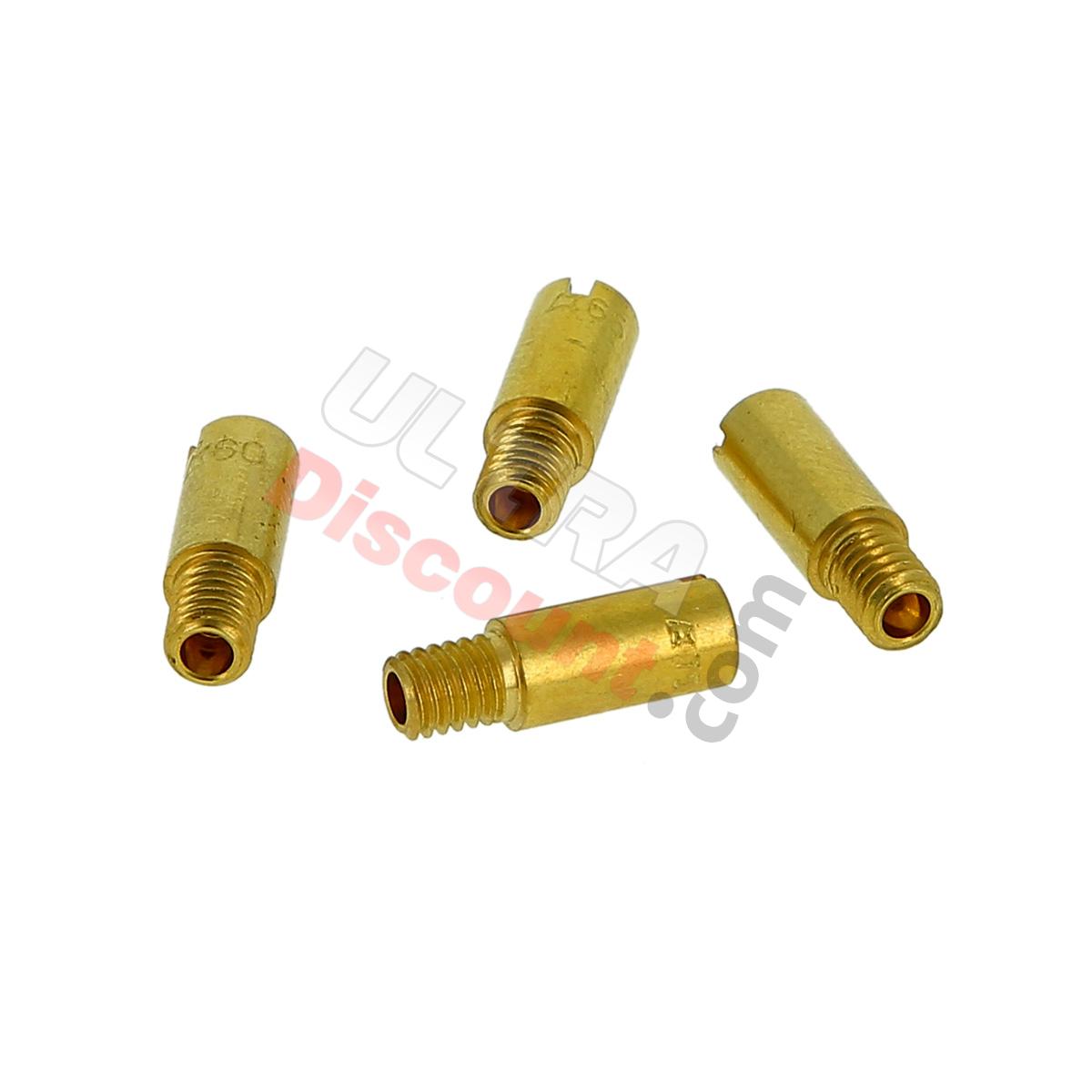 Set of 4 Jets for Stock Carburetor for Pocket Bike, Supermoto pocket Spare Parts