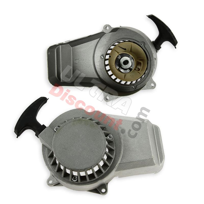 Aluminum Recoil Starter + Aluminum Sprocket for Pocket Bike supermoto, Supermoto pocket Spare Parts
