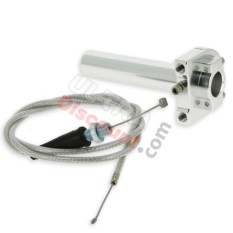HQ Billet Quick Throttle (Alu) + Throttle Cable, Supermoto pocket Spare Parts