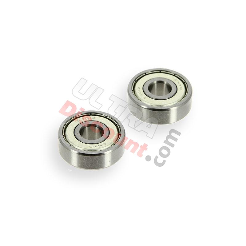Set of 2 wheel bearings for Trex 50cc ~ 125cc (6301Z), Trex Spare Parts Skyteam