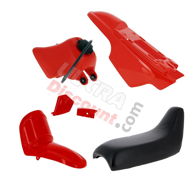 Fairing set complete for Yamaha PW50 (Red), Parts YAMAHA PW50 Fairing set complete for Yamaha PW50 (Red), Parts YAMAHA PW50