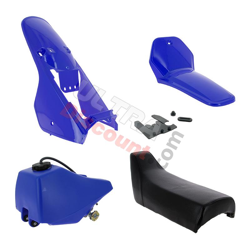 Fairing set complete for Yamaha PW80 (Blue), Parts YAMAHA PW80