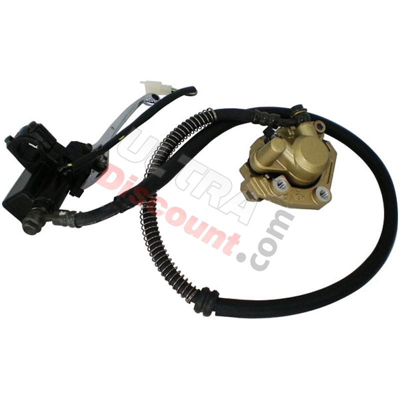 Complete Front Brake Assy for Baotian Scooter BT49QT-12, Baotian Parts - BT49QT-12