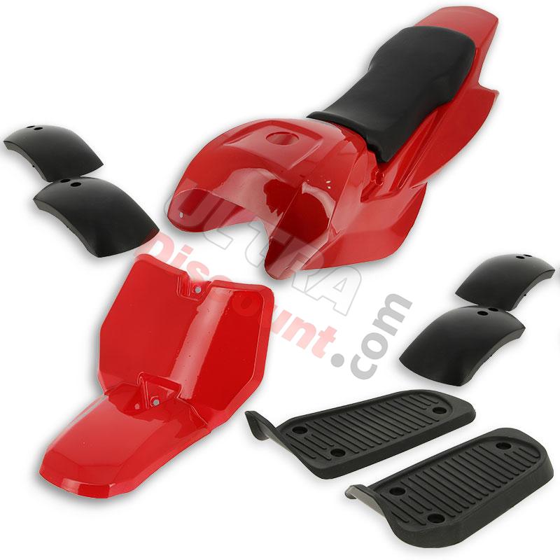 Fairing for ATV Pocket Quad type 3 Red, Pocket Quad Spare Parts Fairing for ATV Pocket Quad type 3 Red, Pocket Quad Spare Parts