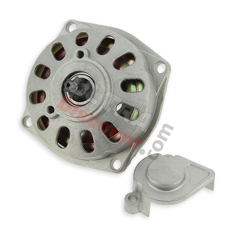Clutch Bell + Housing + 6 Tooth Sprocket (small pitch) typ2, Pocket Quad Spare Parts
