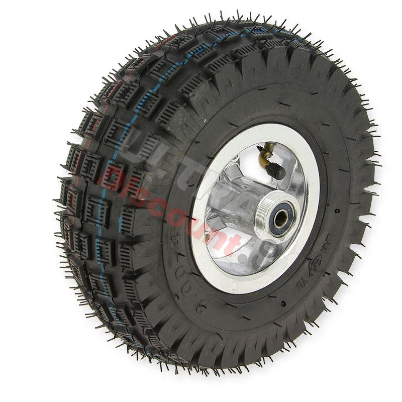 Complete rear wheel 3.00-4 pocket quad, Pocket Quad Spare Parts