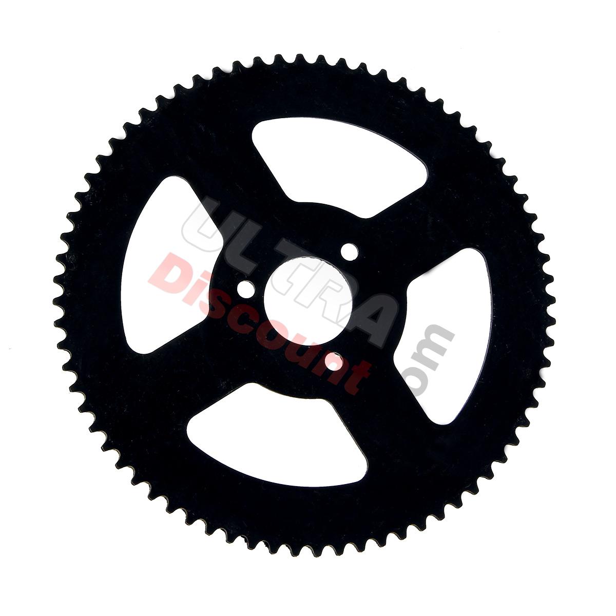 72 Tooth Reinforced Rear Sprocket (small pitch) Type 1, Pocket Quad Spare Parts