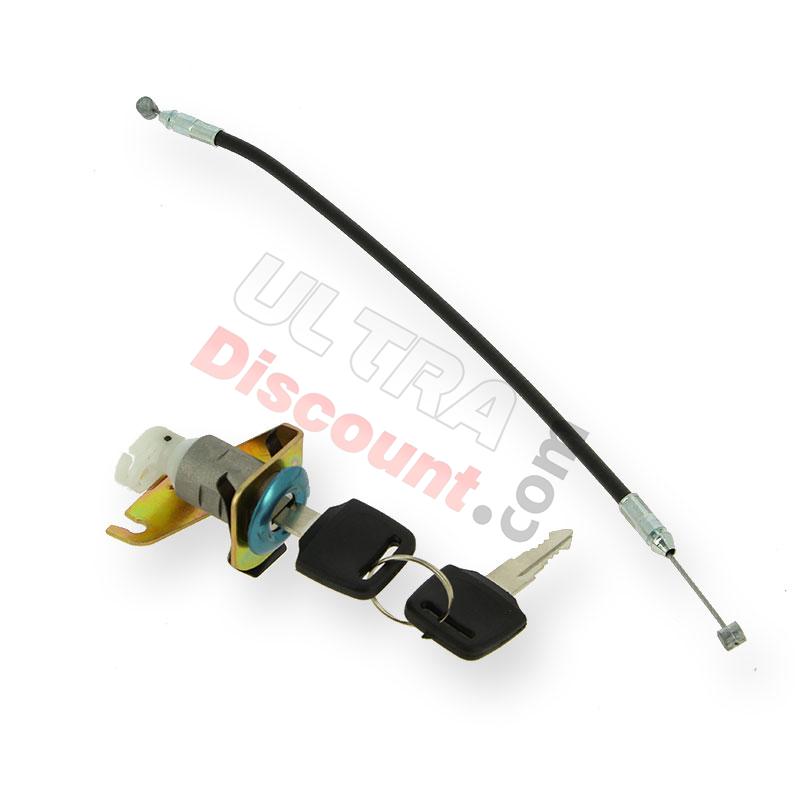 Seat Lock + cable for mini Scooter, Parts for mini scooter