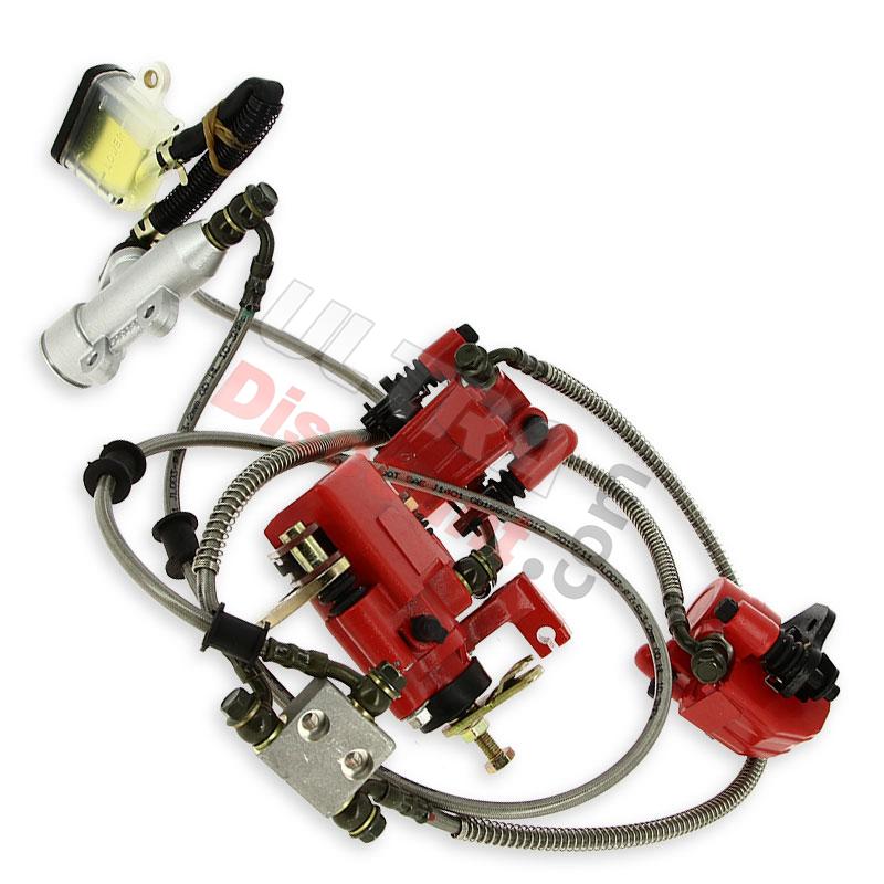 Complete Brake System for ATV Shineray Quad 250cc ST-9E (Racing), Shineray Parts ATV 250 STIXE ST9E Complete Brake System for ATV Shineray Quad 250cc ST-9E (Racing), Shineray Parts ATV 250 STIXE ST9E