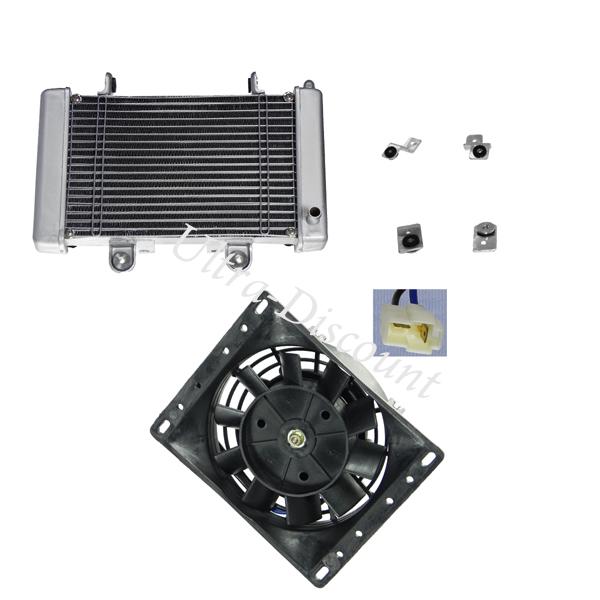 Radiator + Adapter Kit + Fan for ATV Shineray Racing Quad 250cc STIXE, Shineray Parts ATV 250 STIXE ST9E Radiator + Adapter Kit + Fan for ATV Shineray Racing Quad 250cc STIXE, Shineray Parts ATV 250 STIXE ST9E