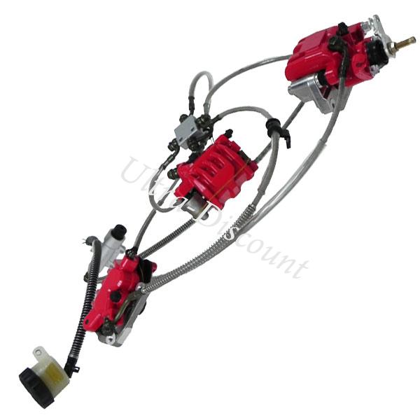 Complete Hydraulic Brake System for ATV Shineray 300cc STE (Racing), Shineray Spare Parts ATV 300cc