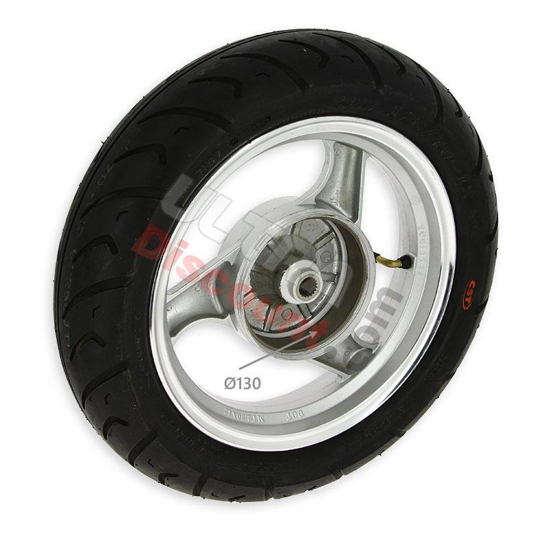 Rear Wheel for Chinese Scooter (Silver - type 2), Chinese scooter parts