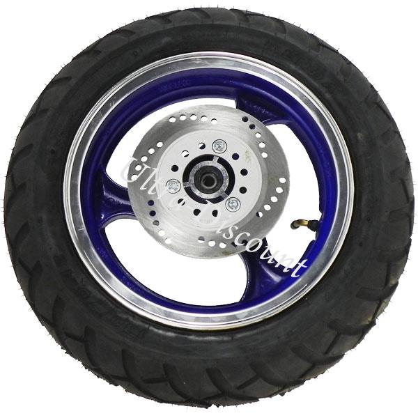 Front Wheel for Chinese Scooter (Blue - type 1), Chinese scooter parts