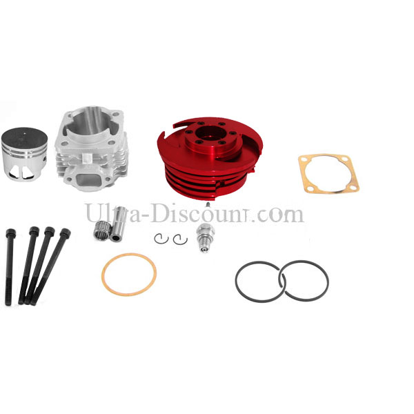 Head Kit 53cc - 4 transfer ports - 10mm axle (type C) - Red, Supermoto pocket Spare Parts Head Kit 53cc - 4 transfer ports - 10mm axle (type C) - Red, Supermoto pocket Spare Parts