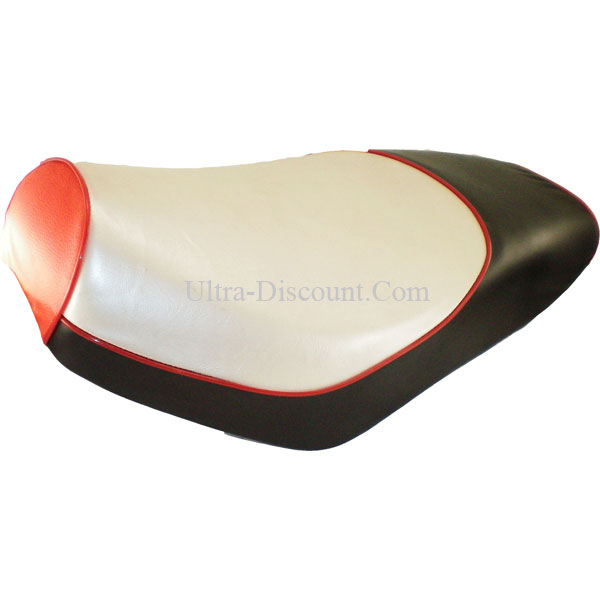 Seat for Jonway Scooter YY50QT-28A - Black-Red, Jonway Scooter Parts