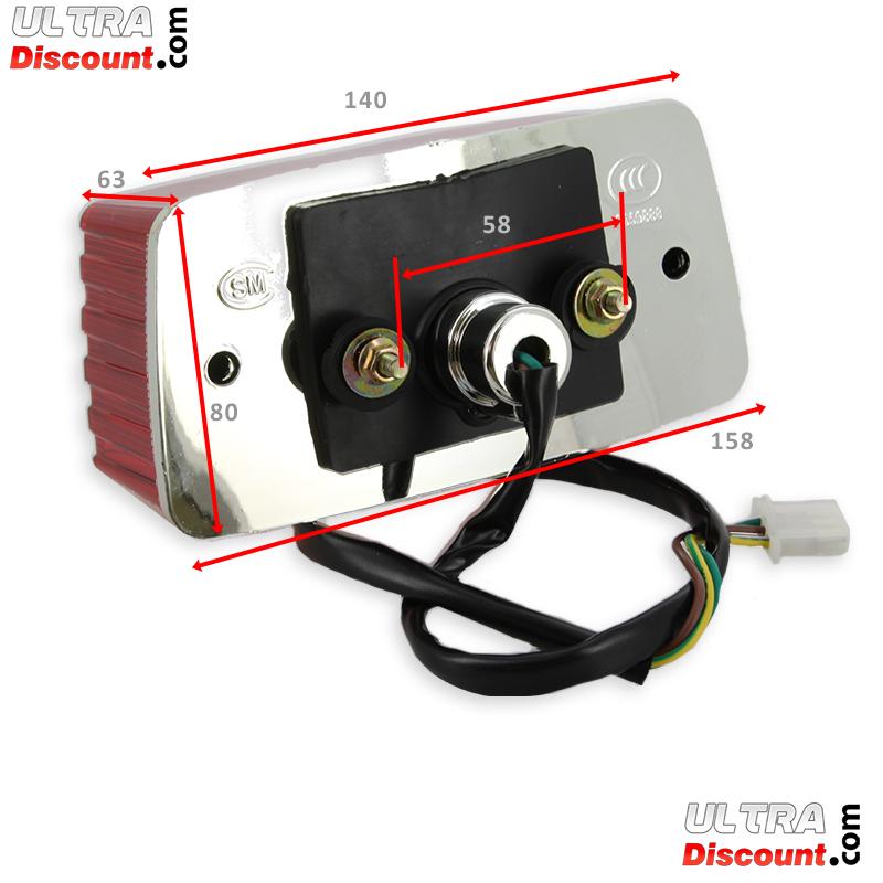 Tail Light for Citycoco Red (type2), Citycoco spare parts Tail Light for Citycoco Red (type2), Citycoco spare parts